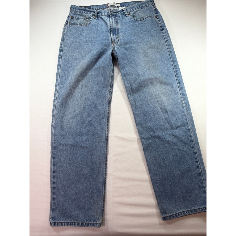 Levi's 550 Relaxed Fit Jeans Men's 38x32 Light Wash‎ Blue Denim Straight Leg